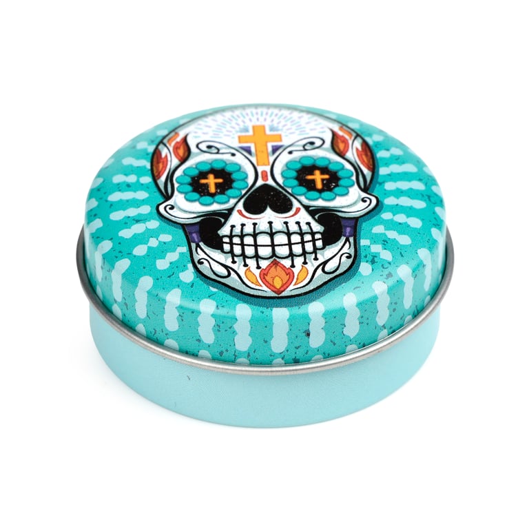 Vegan Day of the Dead Lip Balm Tin - Cruelty Free & Palm Oil Free