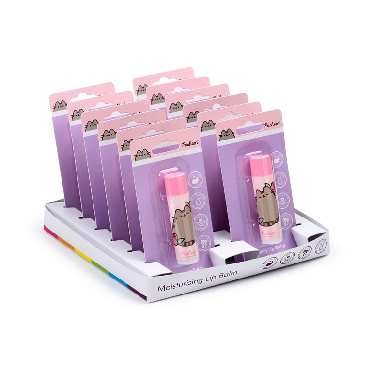 Pusheen Cat Stick Lip Balm - Vegan & Cruelty-Free Strawberry Flavor