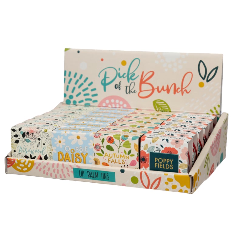 Vegan Lip Balm Tin - Cruelty Free, Palm Oil & Gluten Free Assorted Flavors
