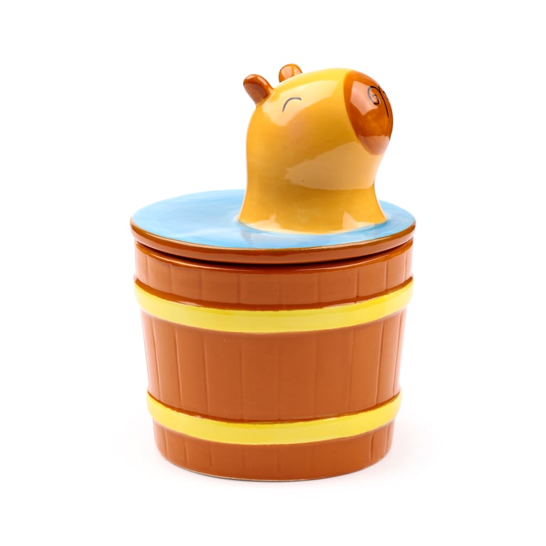 Ceramic Capybara Lidded Mug - Dishwasher & Microwave Not Recommended