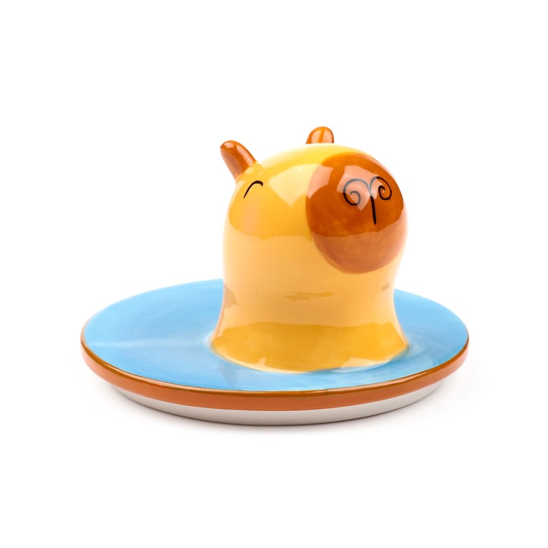 Ceramic Capybara Lidded Mug - Dishwasher & Microwave Not Recommended