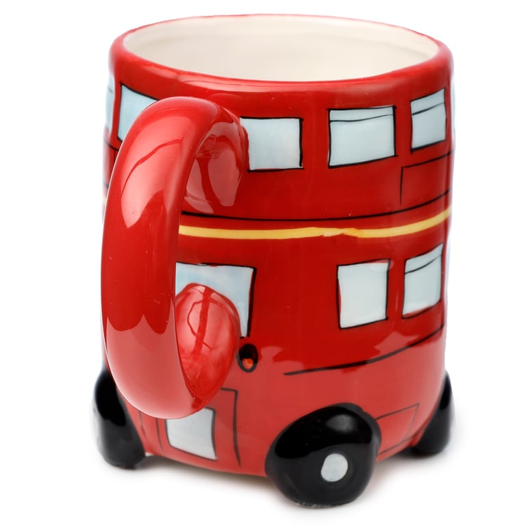 London Icons Red Routemaster Bus Novelty Ceramic Mug - 460ml Food Safe and Unique Gift