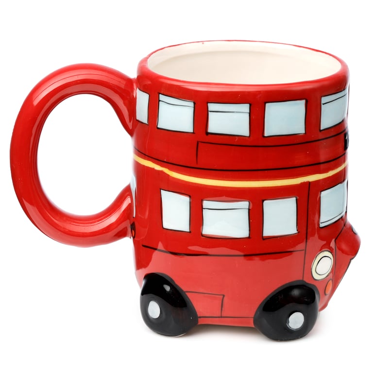London Icons Red Routemaster Bus Novelty Ceramic Mug - 460ml Food Safe and Unique Gift