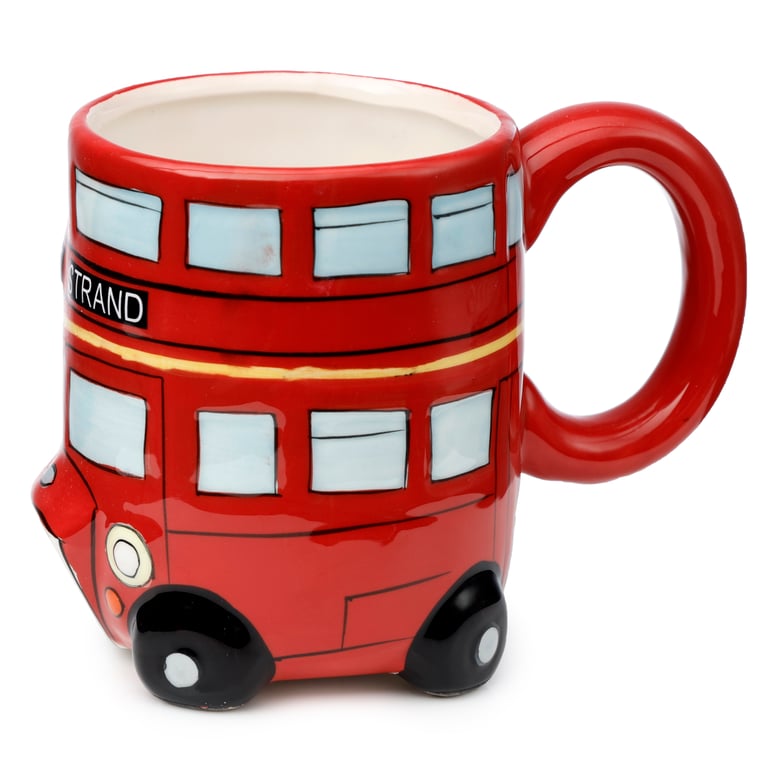 London Icons Red Routemaster Bus Novelty Ceramic Mug - 460ml Food Safe and Unique Gift