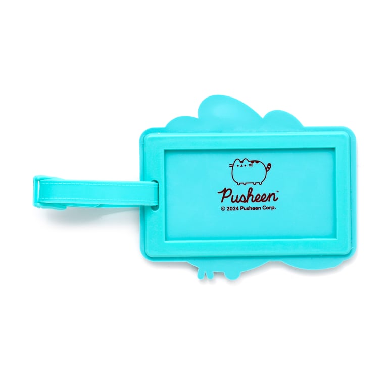Pusheen Cat PVC Luggage Tag - Licensed Summer Surfer Design