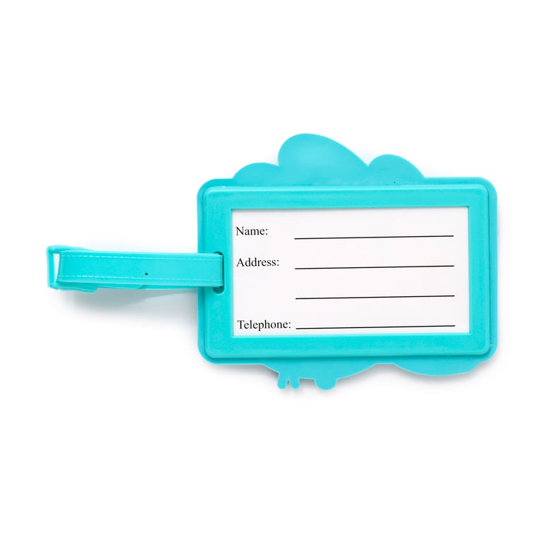 Pusheen Cat PVC Luggage Tag - Licensed Summer Surfer Design