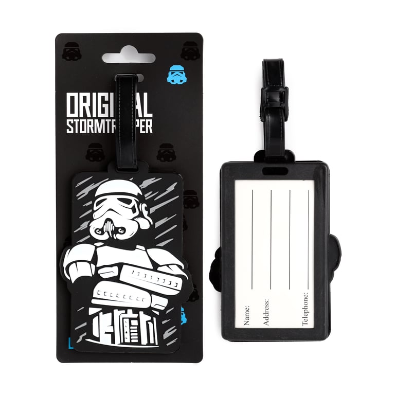 Licensed Stormtrooper PVC Luggage Tag - Official Star Wars Travel Accessory