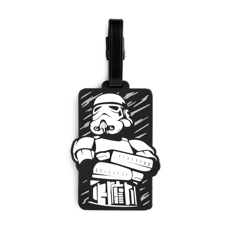 Licensed Stormtrooper PVC Luggage Tag - Official Star Wars Travel Accessory