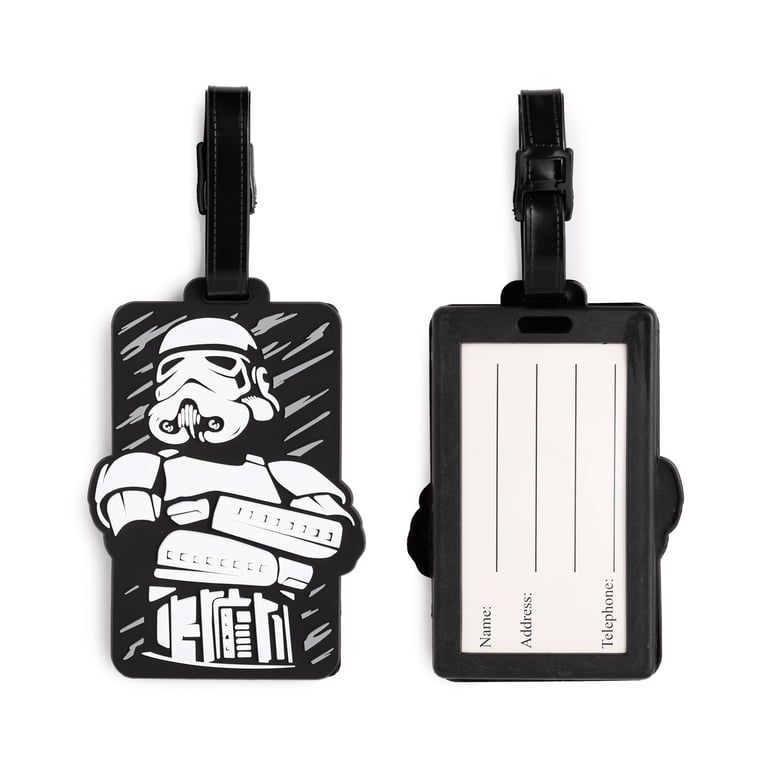 Licensed Stormtrooper PVC Luggage Tag - Official Star Wars Travel Accessory