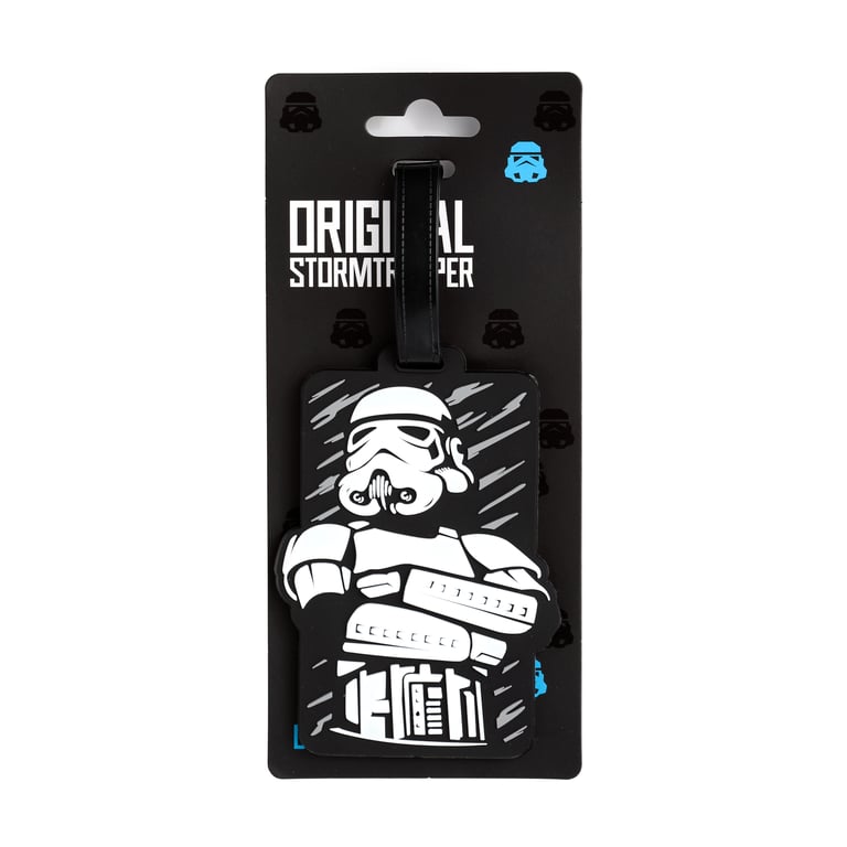 Licensed Stormtrooper PVC Luggage Tag - Official Star Wars Travel Accessory