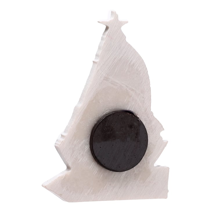 3D Printed Seaside Magnet - Sailing Boat Sign & Fish Metal Resin Decoration