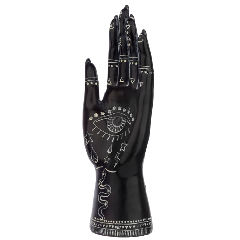 Resin Decorative Mantric Hand Small Figurine for Home Garden Ornaments