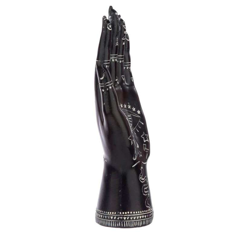 Resin Decorative Mantric Hand Small Figurine for Home Garden Ornaments