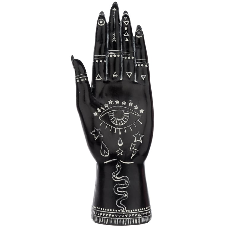 Resin Decorative Mantric Hand Small Figurine for Home Garden Ornaments