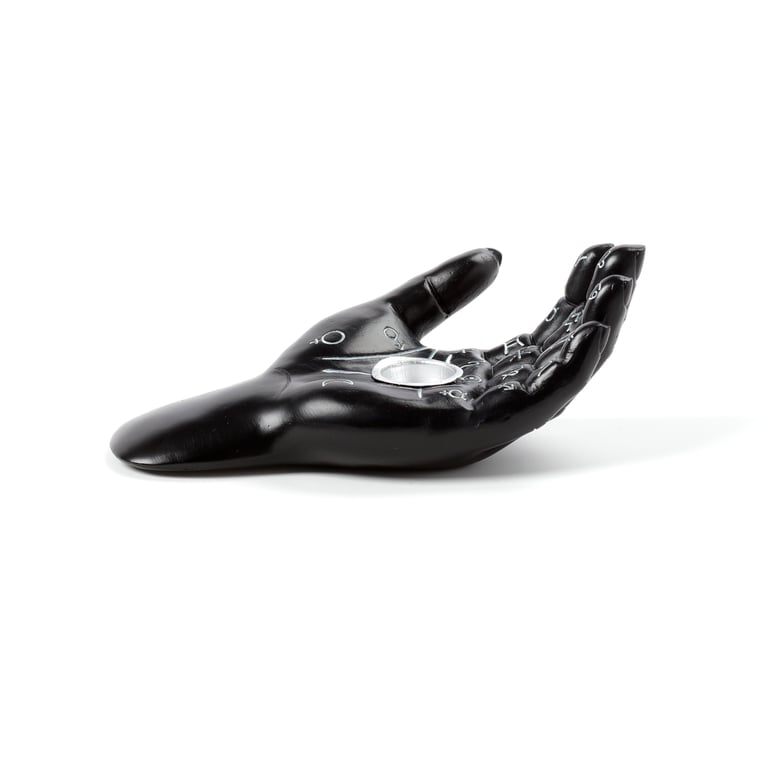 Resin Mantric Hand Incense Cone Dish Holder