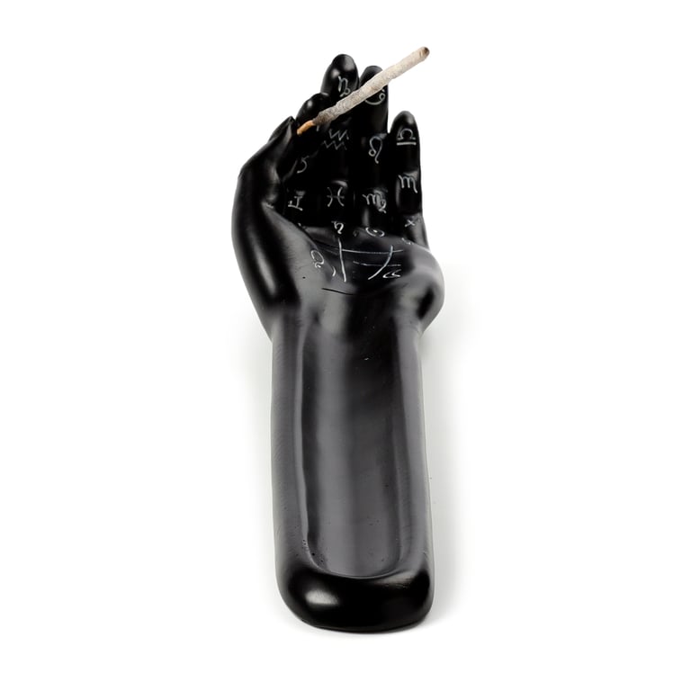 Decorative Resin Incense Ashcatcher - Hand Palm Holder for Incense Sticks
