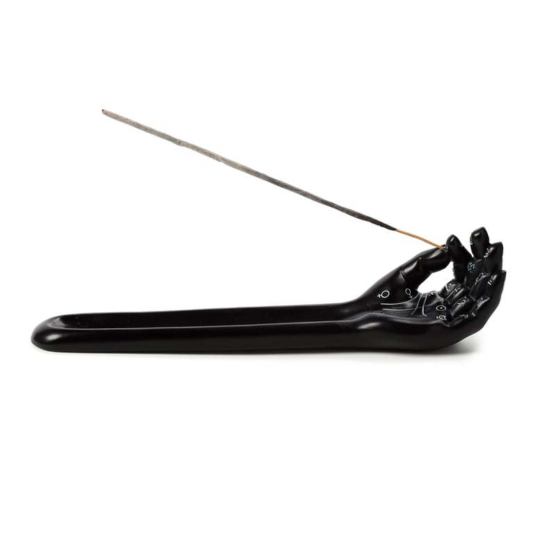 Decorative Resin Incense Ashcatcher - Hand Palm Holder for Incense Sticks