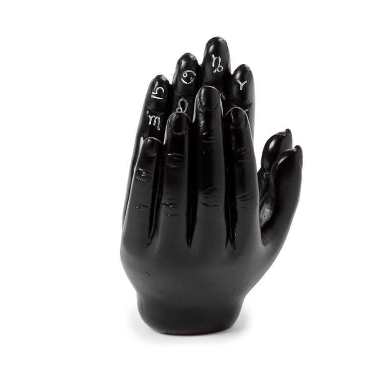 Resin Decorative Incense Cone Burner - Mantric Hand Open Palms Holder