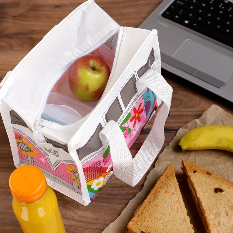 Volkswagen T1 Camper Bus RPET Lunch Bag - Eco-Friendly and Licensed Summer Accessory