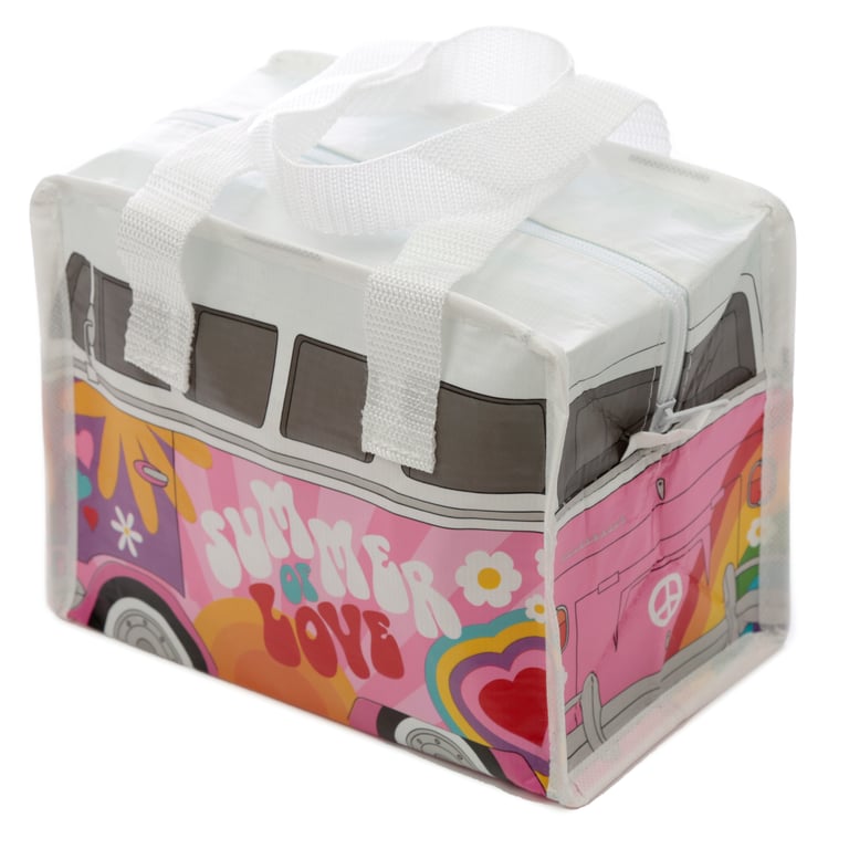 Volkswagen T1 Camper Bus RPET Lunch Bag - Eco-Friendly and Licensed Summer Accessory