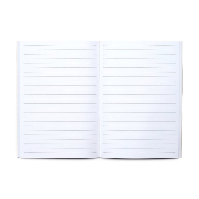 Marine Kingdom Recycled Paper A5 Lined Notebook - Eco Friendly and Sustainable Writing Journal