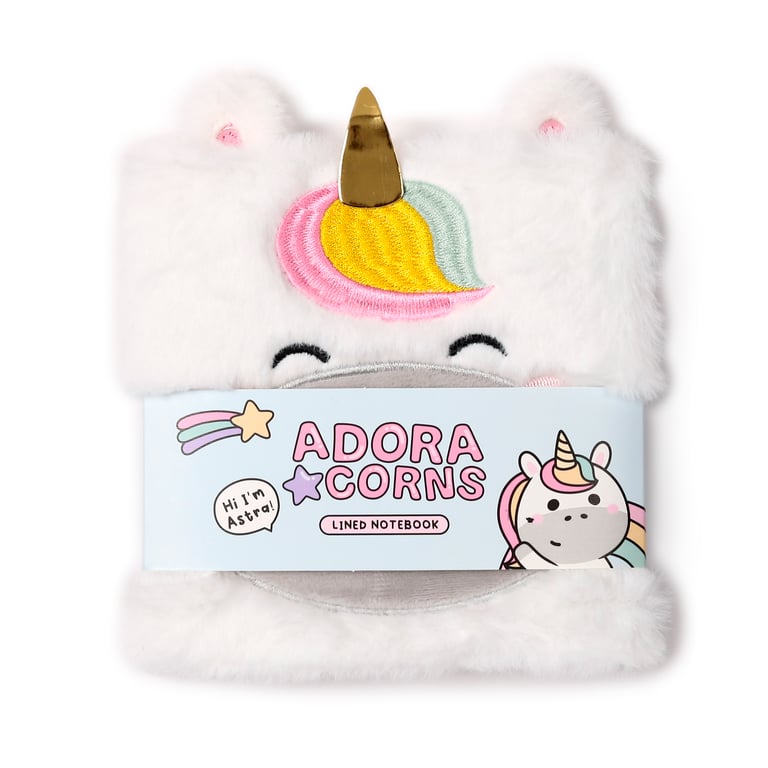Adoramals Adoracorn Unicorn Plush Lined Notebook