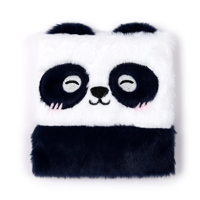 Adoramals Susu The Panda Plush Lined Notebook - Polyester Paper Card Construction