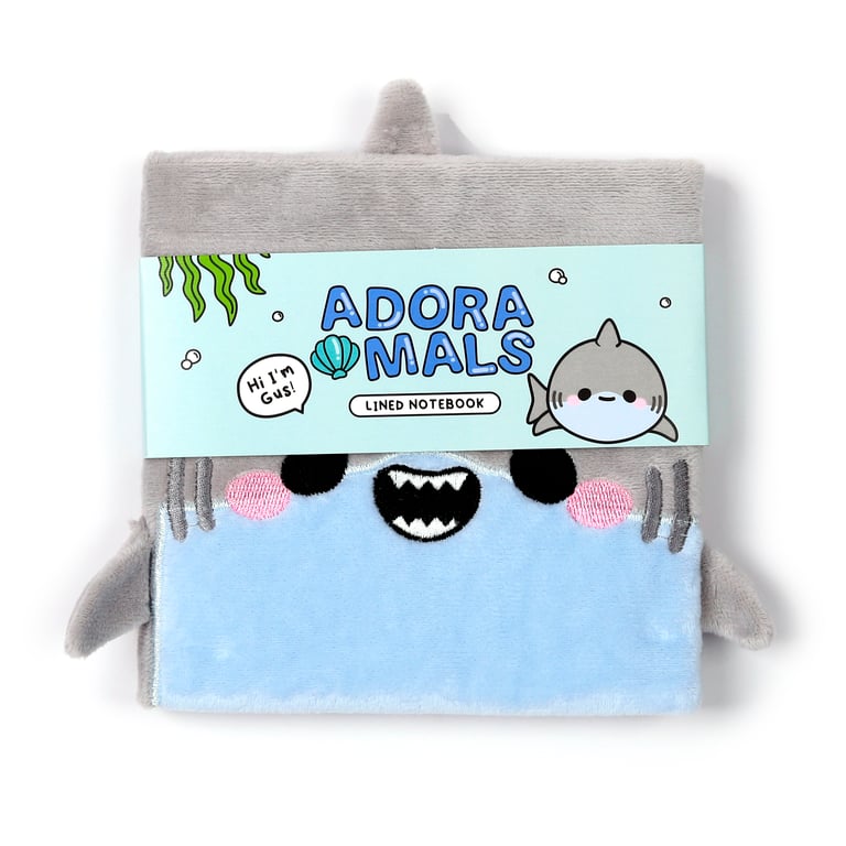 Adoramals Archie the Shark Plush Lined Notebook