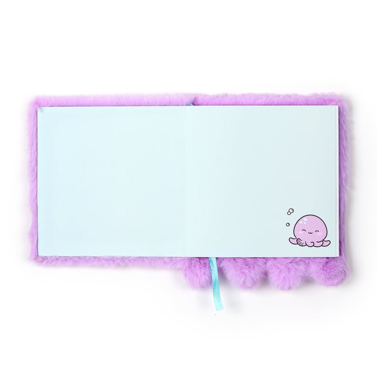 Adoramals Wendy the Octopus Plush Lined Notebook - Polyester & Paper Binding