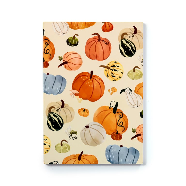 Recycled Paper A5 Lined Notebook - Eco Friendly Halloween Stag Design