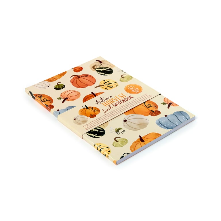 Recycled Paper A5 Lined Notebook - Eco Friendly Halloween Stag Design