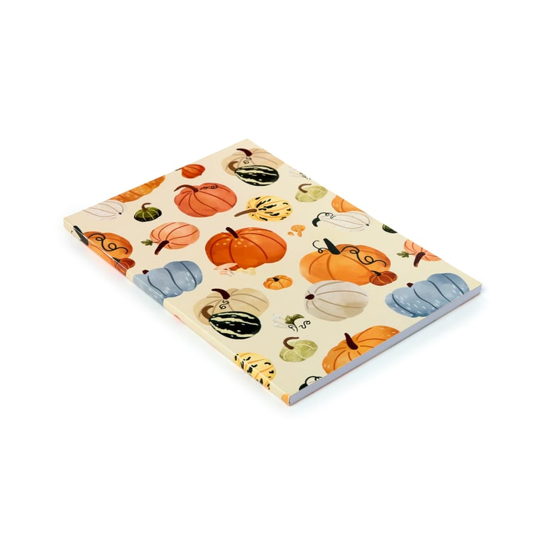 Recycled Paper A5 Lined Notebook - Eco Friendly Halloween Stag Design