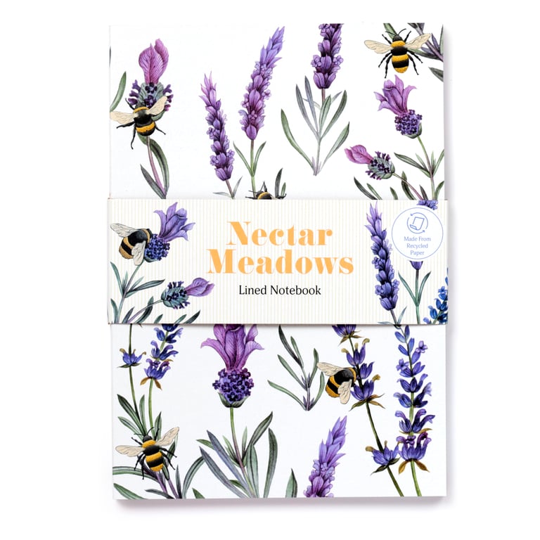 Recycled Paper A5 Lined Notebook - Eco Friendly and Sustainable Writing Journal