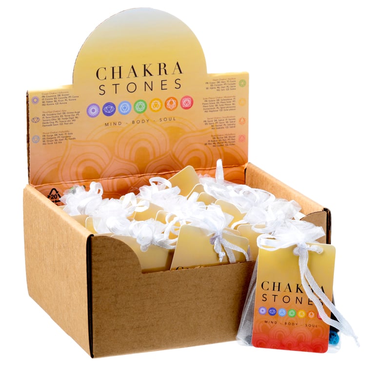 Assorted Chakra Stones Natural Gemstone Set of 7 Mini Stones