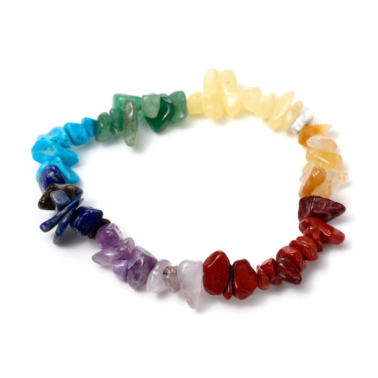 Natural Gemstones Chakra Stones Bracelet - Assorted Healing Gemstones