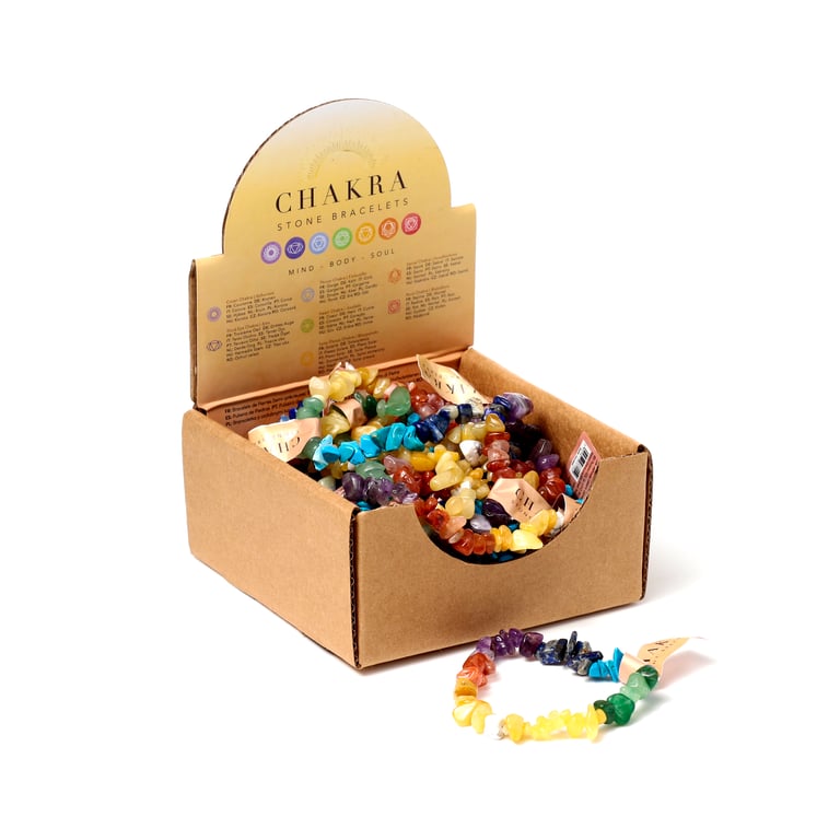 Natural Gemstones Chakra Stones Bracelet - Assorted Healing Gemstones