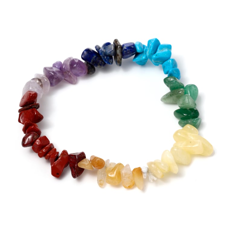 Natural Gemstones Chakra Stones Bracelet - Assorted Healing Gemstones