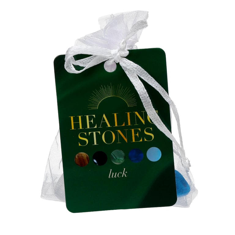 Natural Gemstone Set - 5 Luck & Wealth Stones, Handcrafted from Genuine Materials