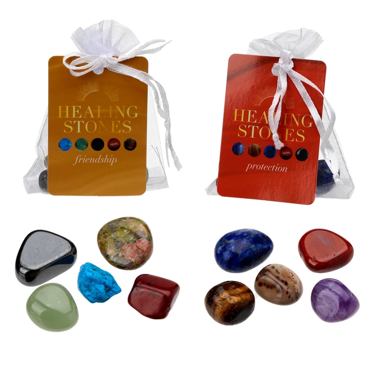 Protection & Friendship Stones Set - 5 Natural Gemstones for Protection and Harmony