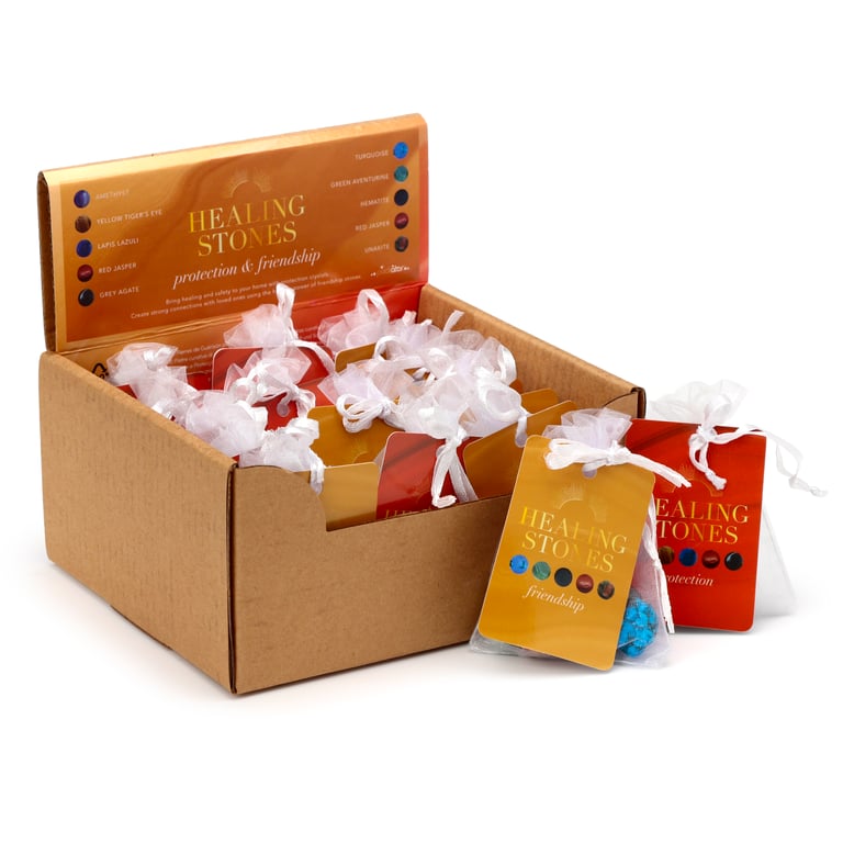 Protection & Friendship Stones Set - 5 Natural Gemstones for Protection and Harmony