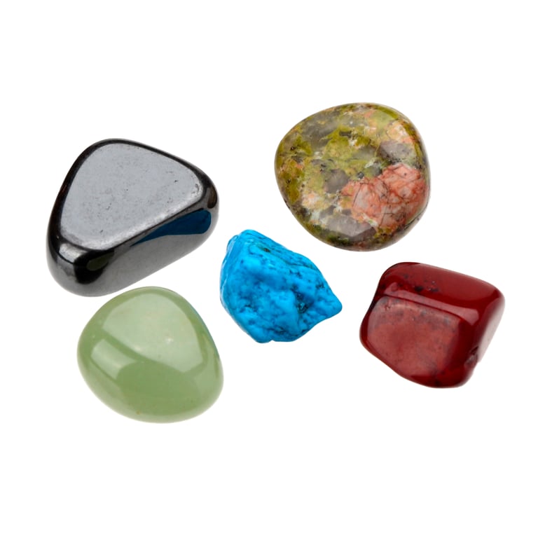 Protection & Friendship Stones Set - 5 Natural Gemstones for Protection and Harmony