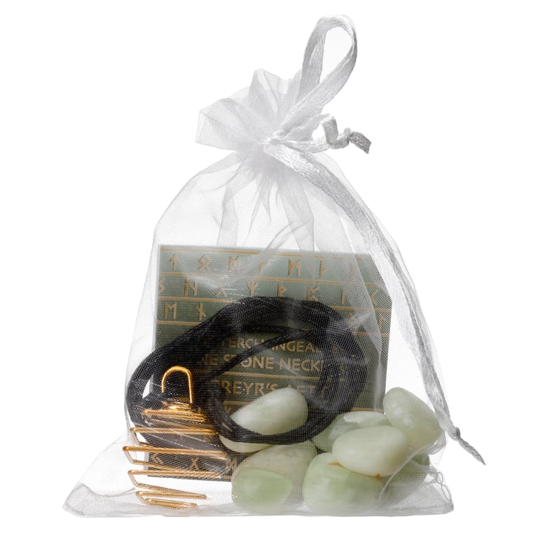 Gemstone Necklace Kit - Natural Assorted Gemstones on Waxed Cord Metal Jewelry