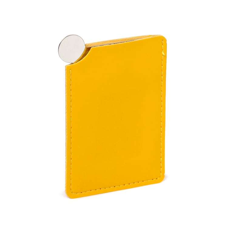 Nectar Meadows Bee Pocket Mirror with Leatherette Sleeve and Glass Finish