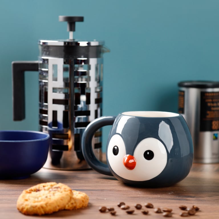 Adoramals Ceramic Penguin Shaped Head Mug - 660ml Food Safe & Dishwasher Not Recommended
