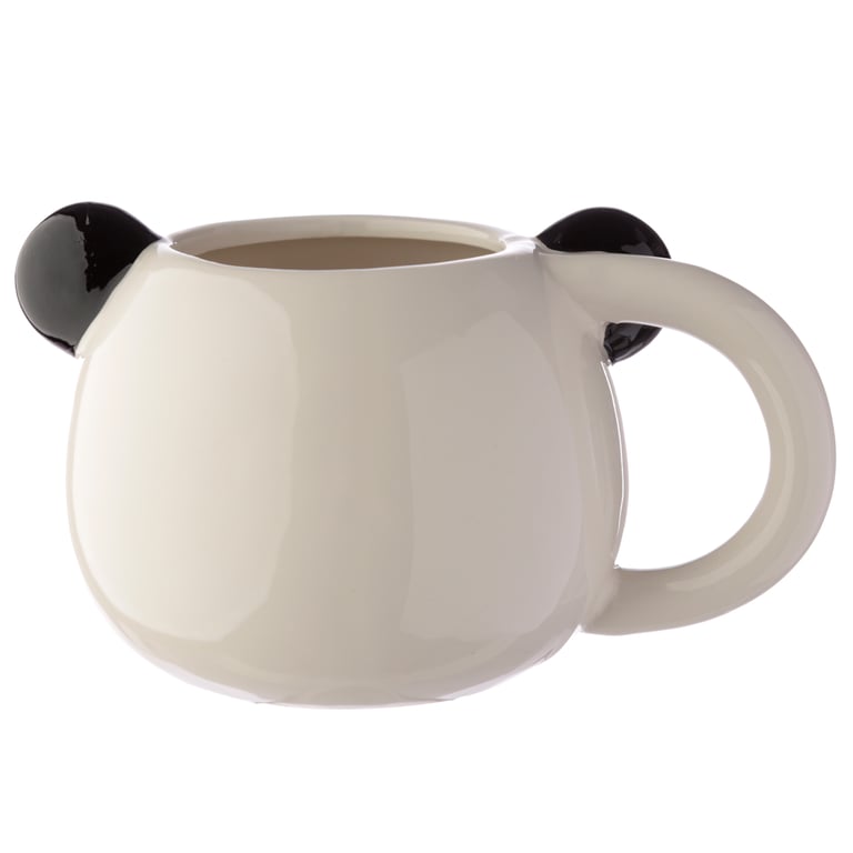 Ceramic Shaped Head Adoramals Panda Mug - 700ml Food Safe & Microwave Safe Ceramic Design
