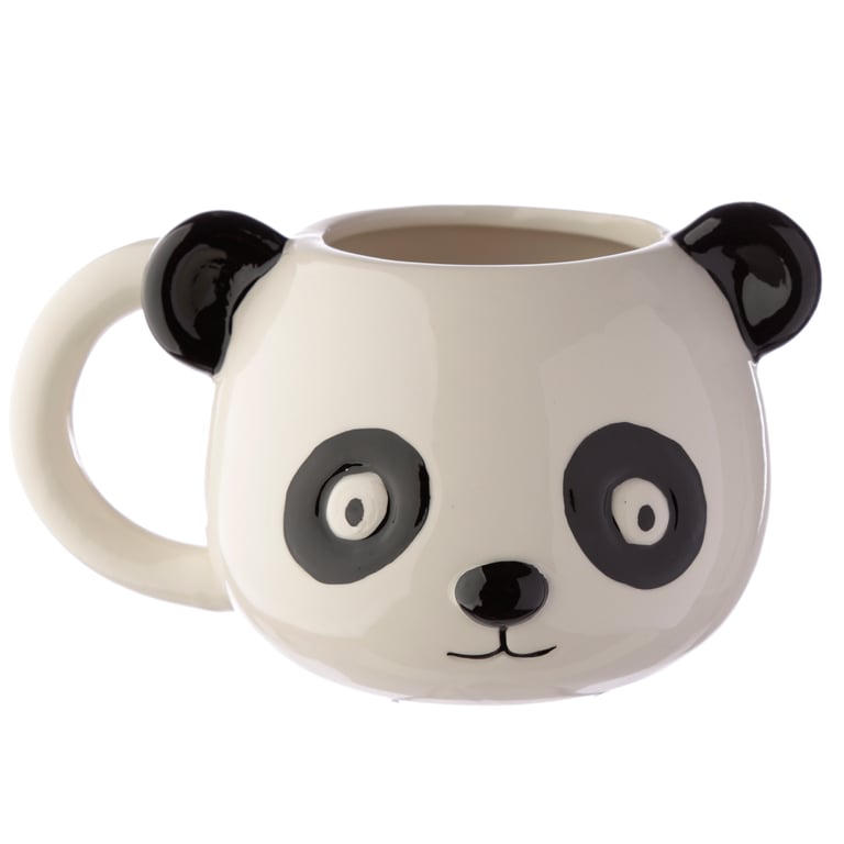 Ceramic Shaped Head Adoramals Panda Mug - 700ml Food Safe & Microwave Safe Ceramic Design