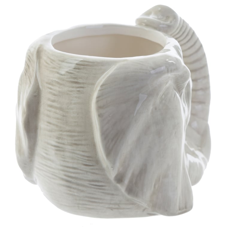 Ceramic Elephant Mug - 450ml Food Safe Dolomite Construction