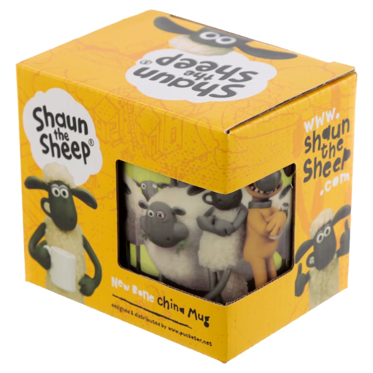 Porcelain Shaun the Sheep 300ml Microwave & Dishwasher Safe Mug