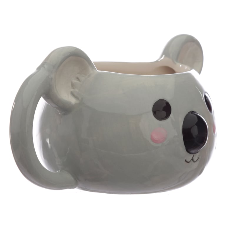 Adoramals Ceramic Koala Shaped Mug - 460ml, Dishwasher & Microwave Not Safe
