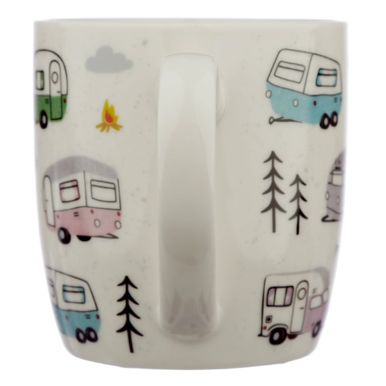 Porcelain Wildwood Caravan Mug - 300ml, Microwave & Dishwasher Safe